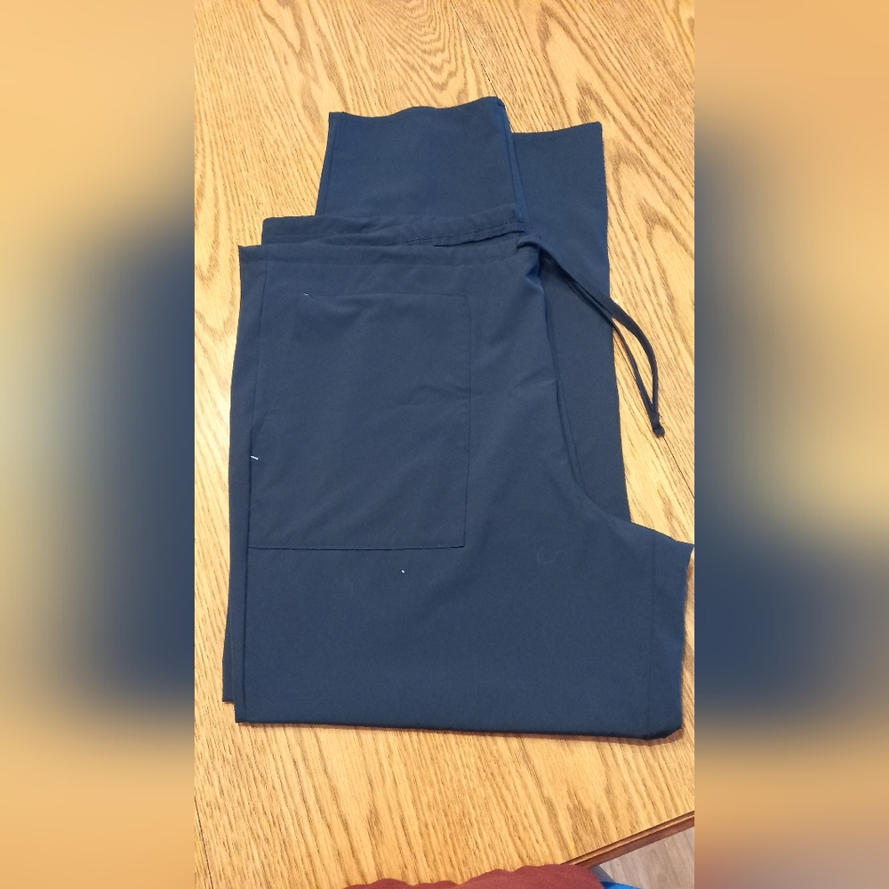 Navy Scrub Pants Women's Size Large Straight Leg